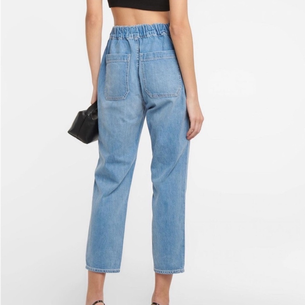 Veronica Beard Jeans Arya Stretch Waist High Rise Straight Jeans - Picture 2 of 6